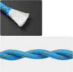 1/2 in x 32 FT Nylon/Polyester Outdoor Rope for , Swing, Boating, Marine, Floating, Fishing, Rafting, Hiking, Hunting, Tree, Rafting Blue with Hook - Image 2