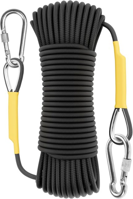 Outdoor Climbing Rope 10M(32ft) 20M(64ft) 30M(96ft) 50M(160ft) 70M(230ft) 152M(500FT) 352M(1000FT) Static Rock Climbing Rope for Escape Rope Ice Climbing Equipment Fire Rescue Parachute