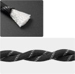 1/2 in x 16 ft Nylon/Polyester Outdoor Rope for , Swing, Boating, Marine, Floating, Fishing, Rafting, Hiking, Hunting, Tree, Rafting Black - Image 2