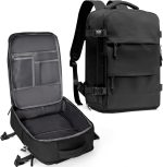 Travel Backpack For Women Men,Carry On Backpack,Hiking Backpack Waterproof Outdoor Sports Rucksack Casual Daypack Travel Essentials(Black) 25L
