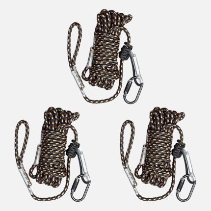 Hunting Safety 30-Foot Reflective Lifeline Rope Set for Tree Stand Hunting Safety Harness, 300 lbs. Rated