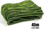 16 Strand  Climbing Rope, UV Resistant and Weather Resistant Double Braided Boat rope1 / 2 "by 150 'Black with Green… - Image 2