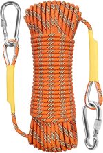 Outdoor Climbing Rope 10M(32ft) 20M(64ft) 30M(96ft) 50M(160ft) 70M(230ft) 152M(500FT) 352M(1000FT) Static Rock Climbing Rope for Escape Rope Ice Climbing Equipment Fire Rescue Parachute