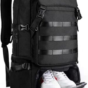40L Travel Backpack, 15.6 Inch Laptop Backpack for Men Women, Waterproof Rucksack Casual Daypack with Shoe Compartment for Work Business Hiking